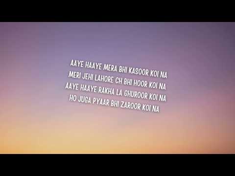 Aaye Haaye Lyrics Karan Aujla Neha Kakkar