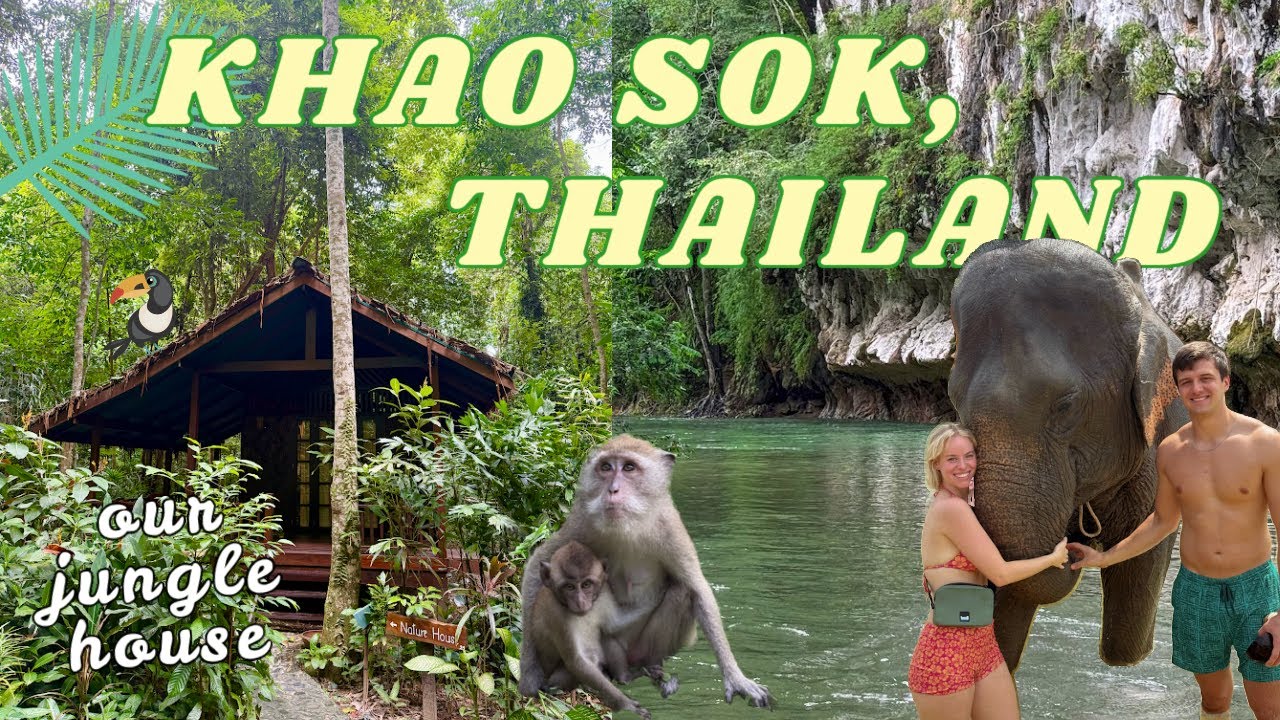 HONEYMOON IN THE JUNGLE! | Khao Sok - FULL TOUR & EXPERIENCE  *part one*