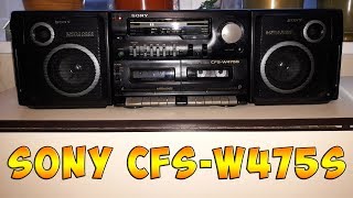 SONY CFS-W475S - Обзор МАГНИТОФОНА