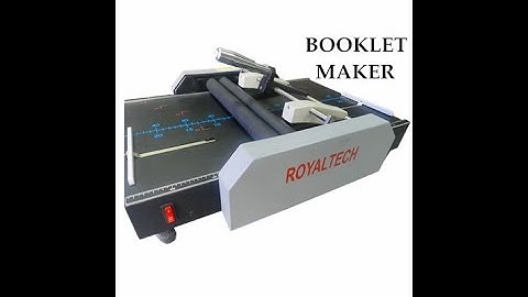 Semi Electric Booklet Maker _ Demo/Tutorial