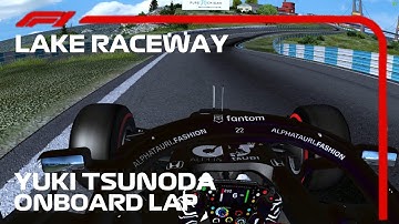 F1 2021 Yuki Tsunoda Onboard Lap Lake Superior Raceway Circuit | Rfactor F1 2021 (RFactor TVHUD)