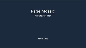 Easy writing blog posts and articles using the integrated markdown editor in the Page Mosaic CMS