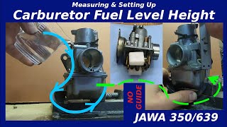 Jawa 350/639 - Carb Fuel Level Height Setup (HD)