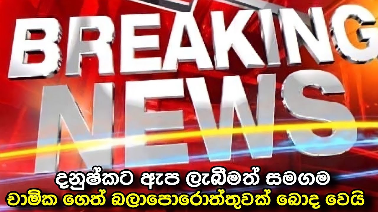 දනුෂ්කට ඇප ලැබීමත් සමගම චාමික ගෙත් බලාපොරොත්තුවක් බොදවී යයි 