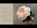 Gumpaste flower tutorial  easy david austin sugar rose tutorial  no stryro ball needed