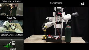 Safe Bimanual Teleoperation with Language-Guided Collision Avoidance
