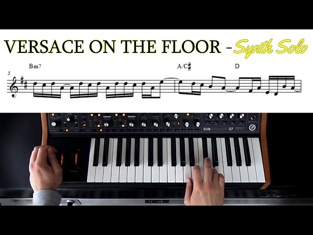 Bruno Mars - Versace on the Floor  - Synth Solo class=