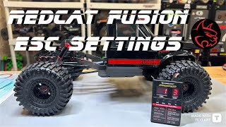 Redcat Ascent Fusion ESC settings - Tuning options