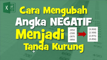 Cara Mengubah Angka Negatif Menjadi Dalam Kurung di Microsoft Excel