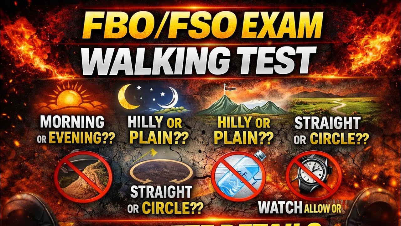 Fso Test Examples ️ ️ ️FBO/FSO WALKING TEST COMPLETE DETAILS 🔥🔥🎯🎯 - YouTube
