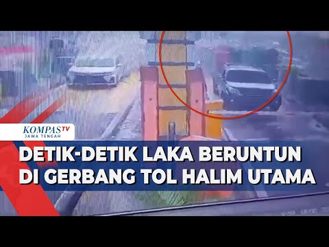 Detik-detik Kecelakaan Beruntun di Gerbang Tol Halim Utama