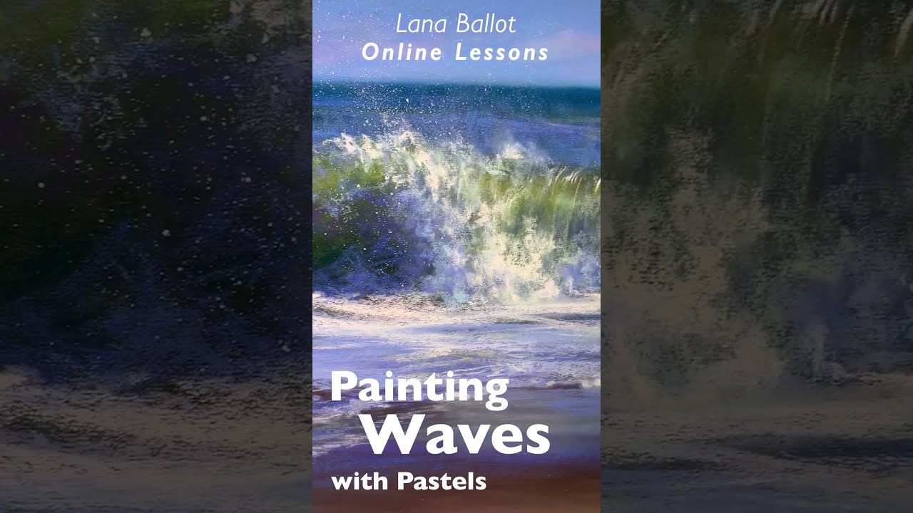 Painting Ocean Rhythm with Pastels #shorts