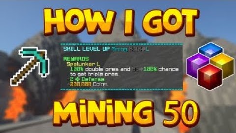How to get Mining XP Fast! (Hypixel Skyblock #21)