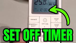 How To SET OFF TIMER In Panasonic AC (QUICK & EASY)