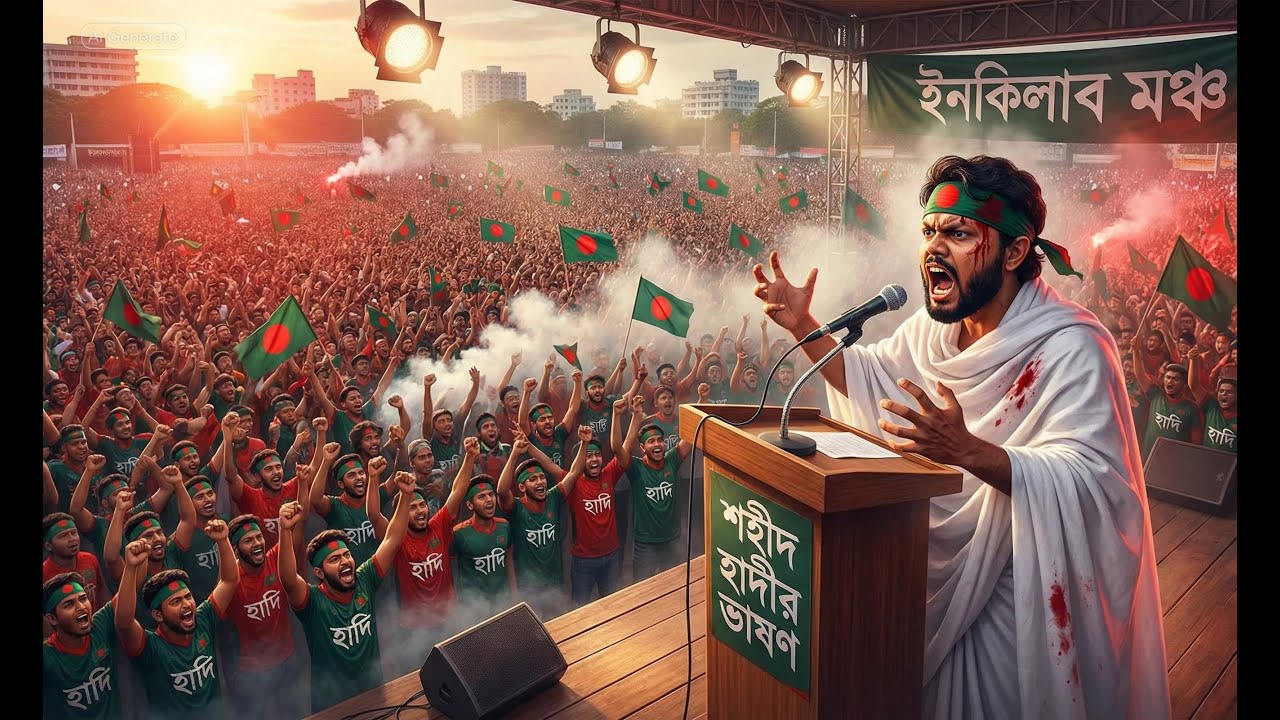 ইনকিলাবের বজ্রকণ্ঠ: হাদি মরেনি, হাদি আছে আমাদের রক্তে! | Shahid Hadi Revolutionary Song