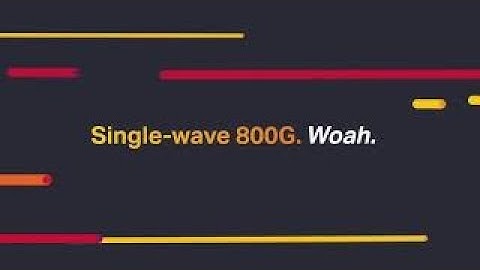 Ciena WaveLogic 5. Now you