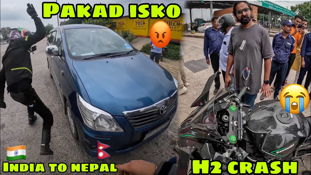 Авария Ninja H2 во время поездки в НЕПАЛЕ 🇳🇵 Произошла драка с водителем автомобиля 😡 Эп. 02