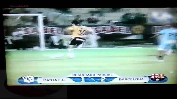 Manta vs Barcelona 1 3 30-07-2014