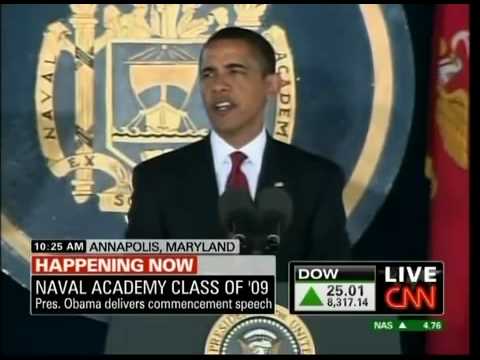 Obama Addresses U.S. Naval Academy Graduates (Part 1)