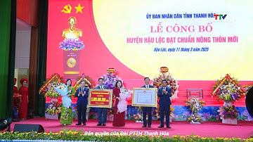 Công bố huyện Hậu Lộc đạt chuẩn nông thôn mới