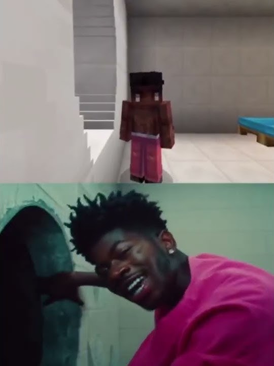 LIL NAS X MUSIC VIDEO INDUSTRY BABY INTO MINECRAFT!