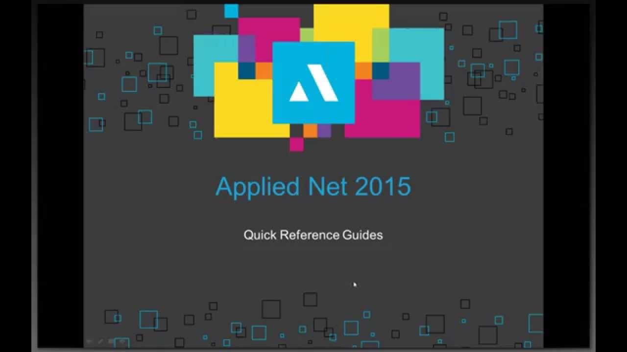 Applied Net 2015 Orientation Webinar YouTube