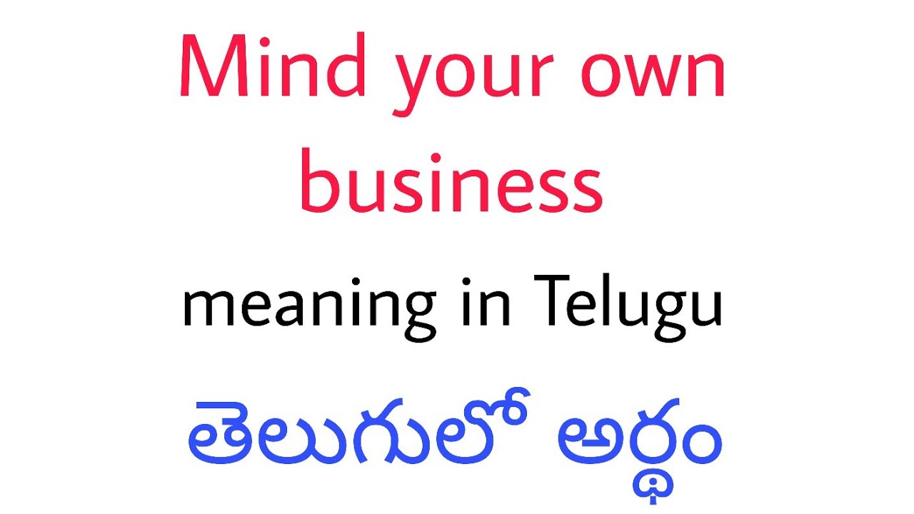mind-your-own-business-meaning-in-telugu-mind-your-own-business