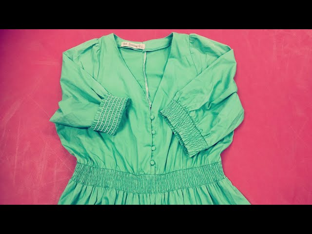 【BAON】Neld Nylon String Shirring Layered Midi One Piece How to replace worn shirring elastic/ Shirring with Elastic