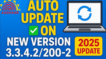 ✅ Aadhaar Software 3.3.4.2/200-2 Auto Update Full Guide | Operator Must Watch!