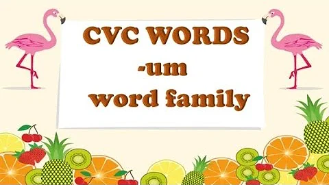 CVC words um word family|three letter words um words|blending um words|how to teach kids phonics