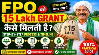 FPO Ko 15 Lakh Grant Kaise Milti Hai? Full Process & Timeline (Step-by-Step)