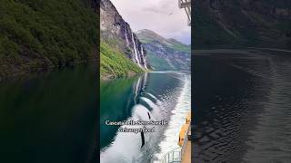 Seven Sisters Waterfall, Norway 🇳🇴 | Stunning Geirangerfjord Views #Shorts.#norway #sevensisters