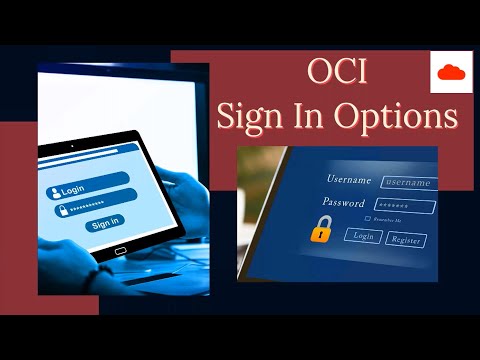 Oracle Cloud (OCI) - Sign in options