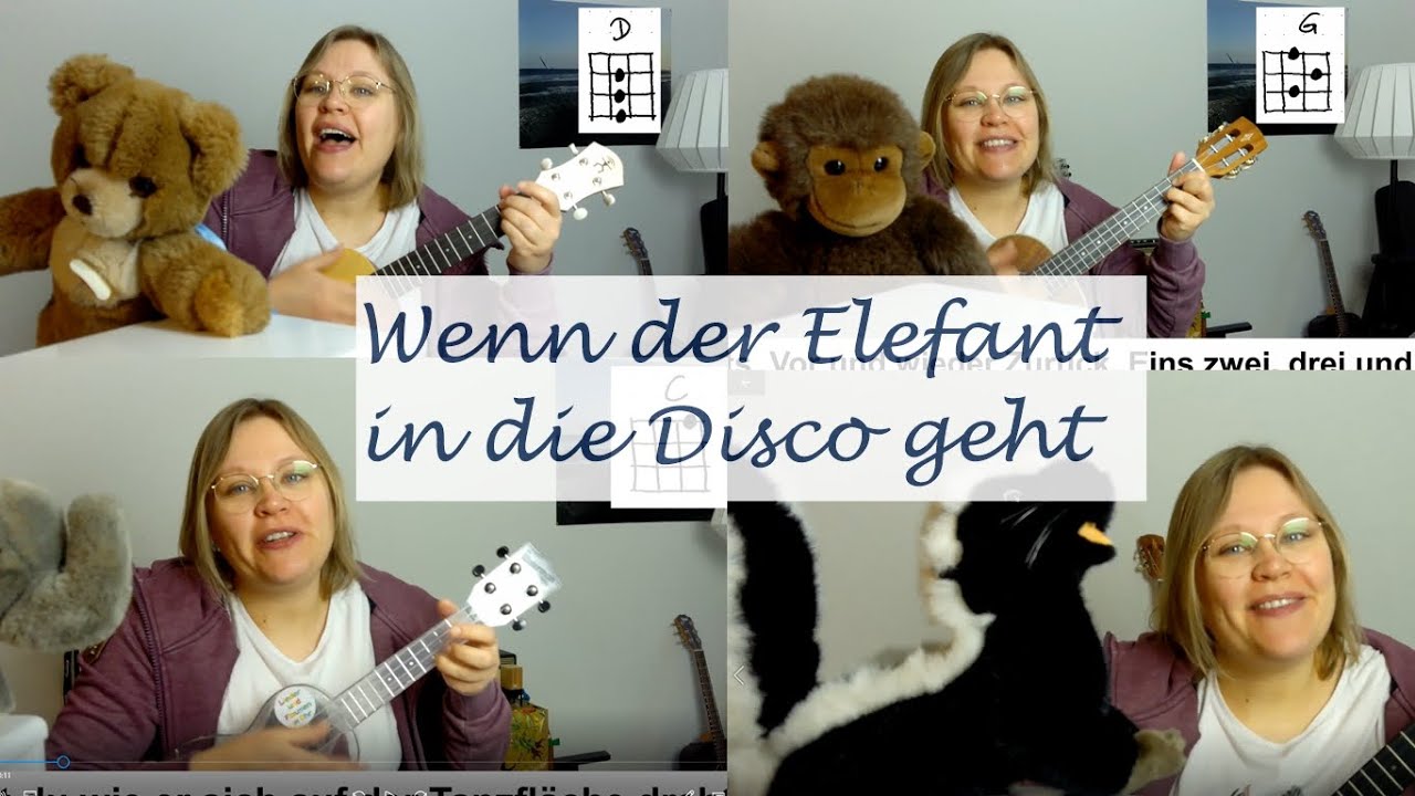 Wenn Ein Elefant In Die Disco Geht Wenn der Elefant in die Disco geht (Klaus W. Hoffmann) | Ukulele
