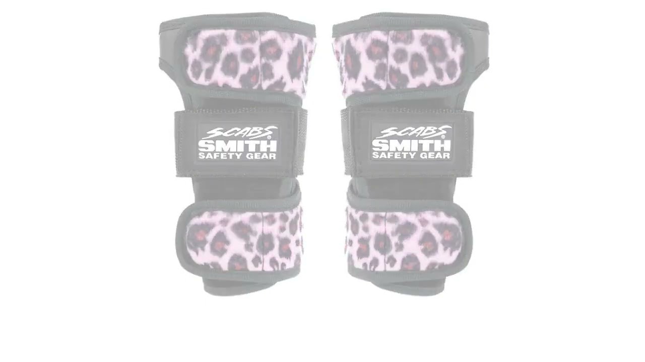 Smith Scabs Pink Leopard Wrist Guards