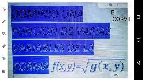 Dominio de una función de varias variables o multivariables. Parte 1