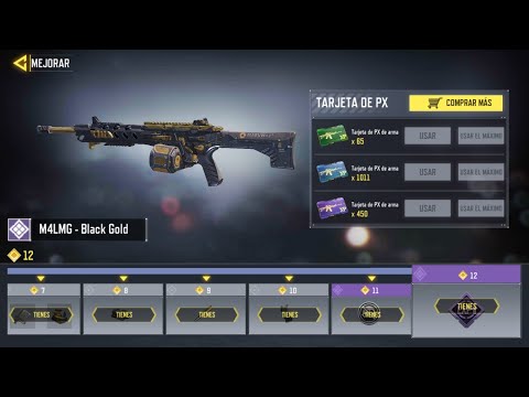 CALL OF DUTY MOBILE, M4LMG - Black Gold