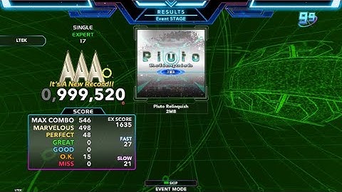 [SM5/DDR] Pluto Relinquish Expert 17 999,520 PFC