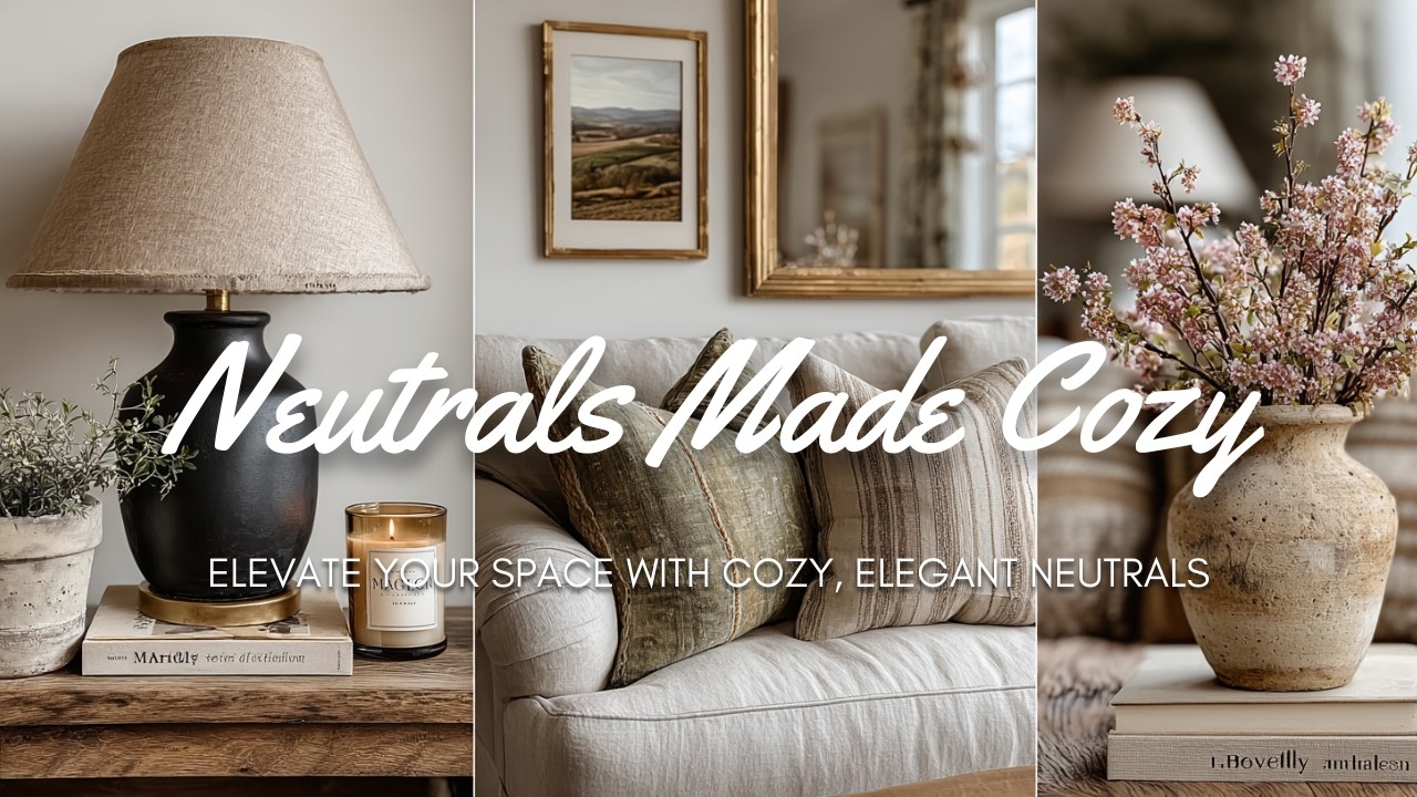 ✨ Neutrals Made Cozy : Elevate Your Space with Cozy, Elegant Neutrals
