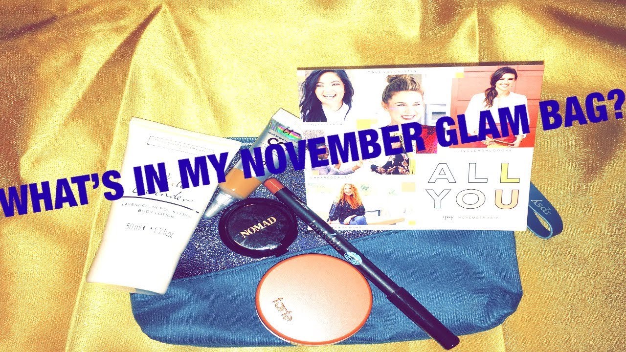 IPSY November 2017 Glam Bag Reveal tutorial systems