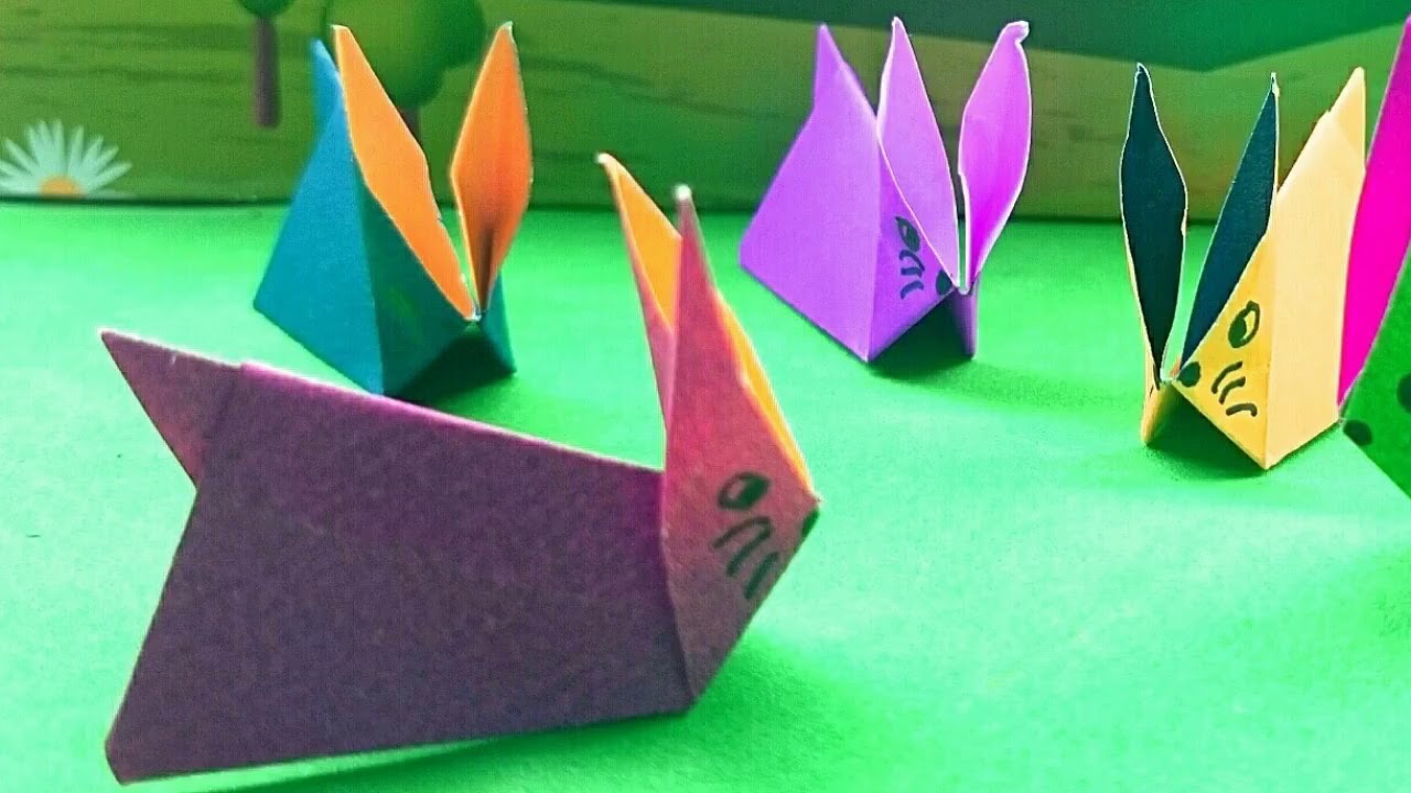 Cara Membuat Origami Arnab YouTube