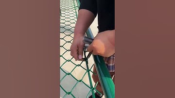 Outdoor protective fence production process- Good tools and machinery make work easy