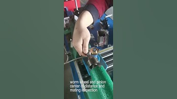 worm gear center of distance and mating inspection