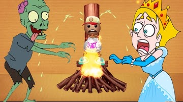 Save The Girl vs kick the Buddy - Pro Vs Noob Gameplay Walkthrough Win/Fails Crazy Diamond Weapon