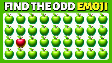 Find the ODD Emoji Out - Nature Edition 🍏🐼🦖 | Easy, Medium, Hard - 30 Level Emoji Quiz