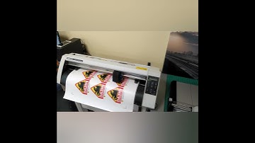 Photo quality sticker production on an HP 360 latex printer. Contour cutting on a Graphtec.
