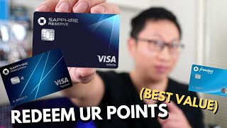 Chase Points: BEST (and Worst) Value | Redeem for Maximum Value 2023