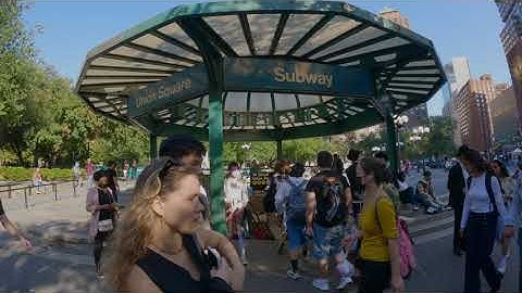 GoPro Hero 11 5.3K 60P 10bit Color Video with Binaural Stereo:  Union Square Below and Above