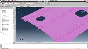 #ABAQUS Tutorial - Buckling Analysis of the Stiffened Composite Panel