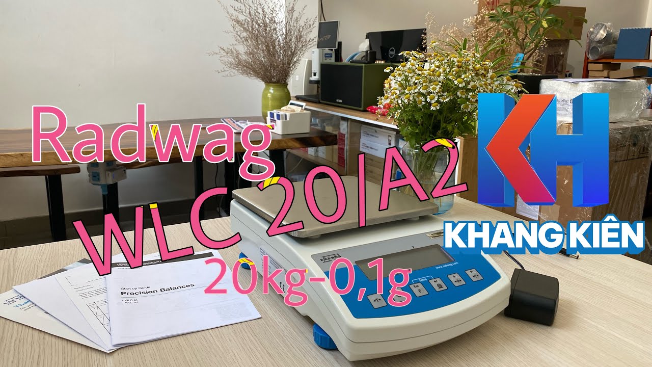 Cân kỹ thuật 20kg 1 số lẻ RADWAG WLC 20/A2 (20kg; IP43) - youtube